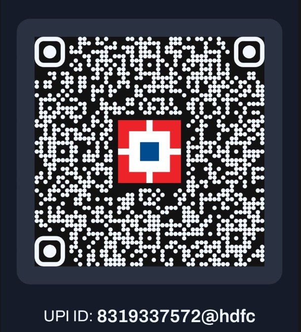 Admission Fee Payment QR Code